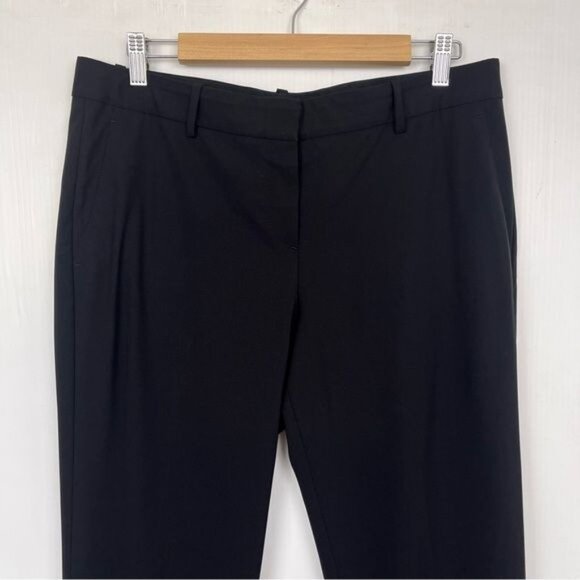 Theory Black Wool Blend Dress Trouser Classic Pants Size 10 - Picture 2 of 8